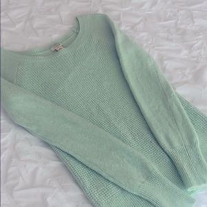 Sea foam green JCrew merino wool blend sweater